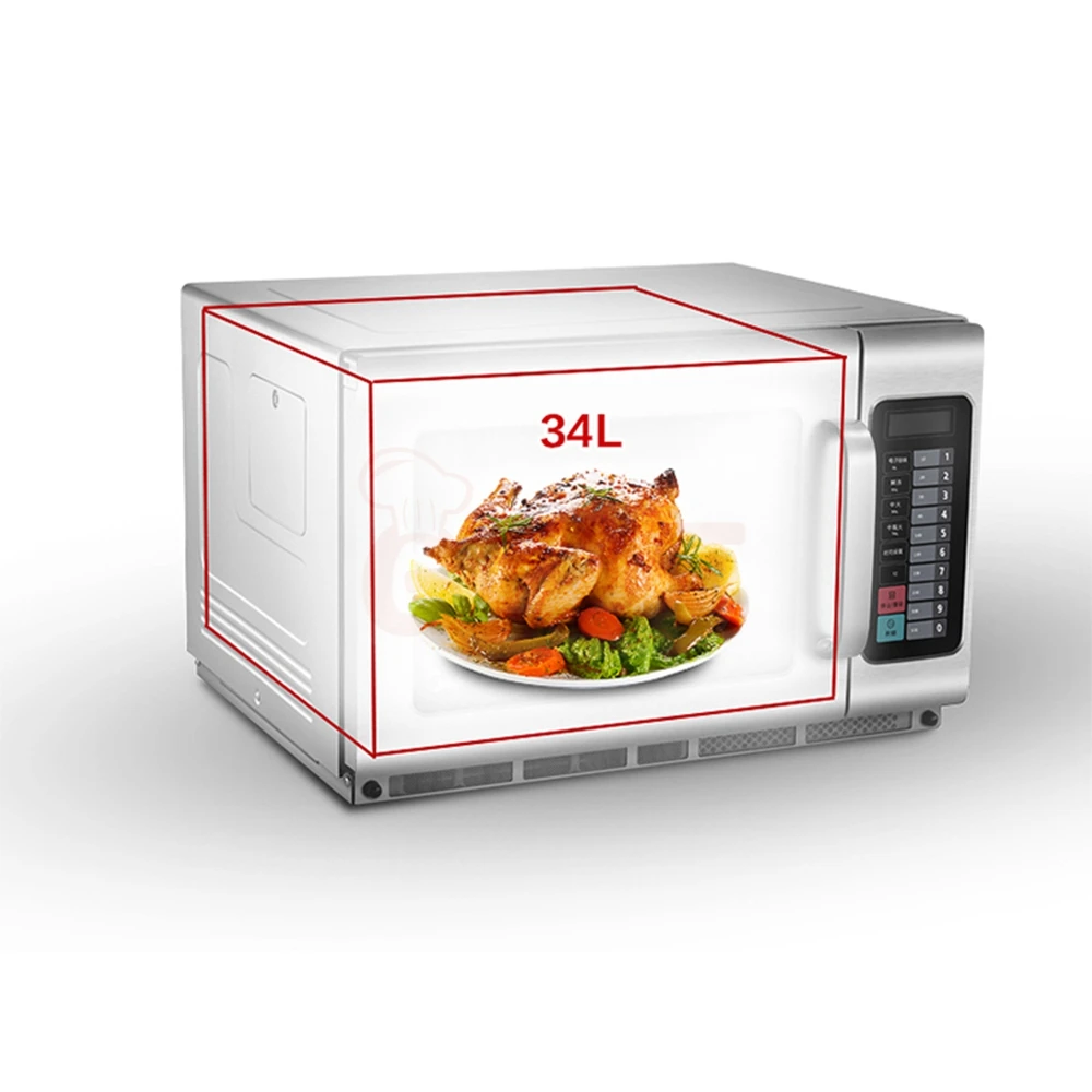 

Hot Sale Smart Professional Low Price Microwave Ovens Cheap Portable Multifunctional Commercial Fast Heating 34L Microwave Oven