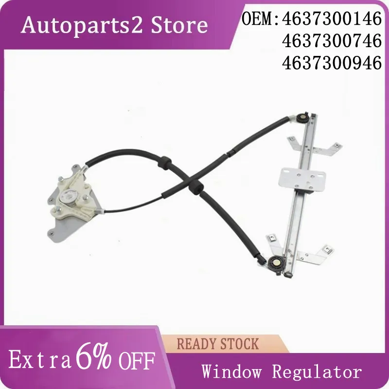 4637300146 4637300746 4637300946 Rear Left Side Passenger Window Regulator w/o Motor for Mercedes Benz W463 G Class G55 G63 G500