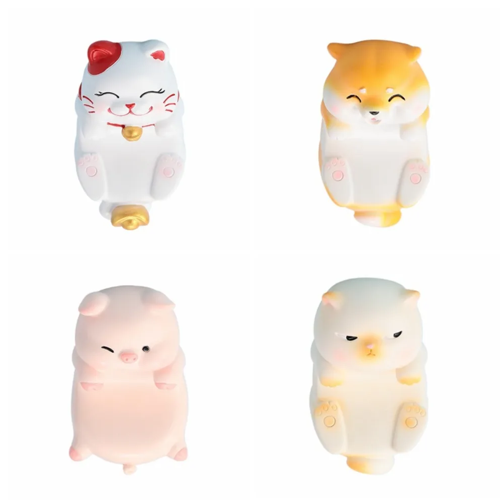 Lucky Cat Creative Phone Holder Animal Figure Doll Mobile Phone Stand Resin Cartoon Cell Phone Bracket Phone Accessories