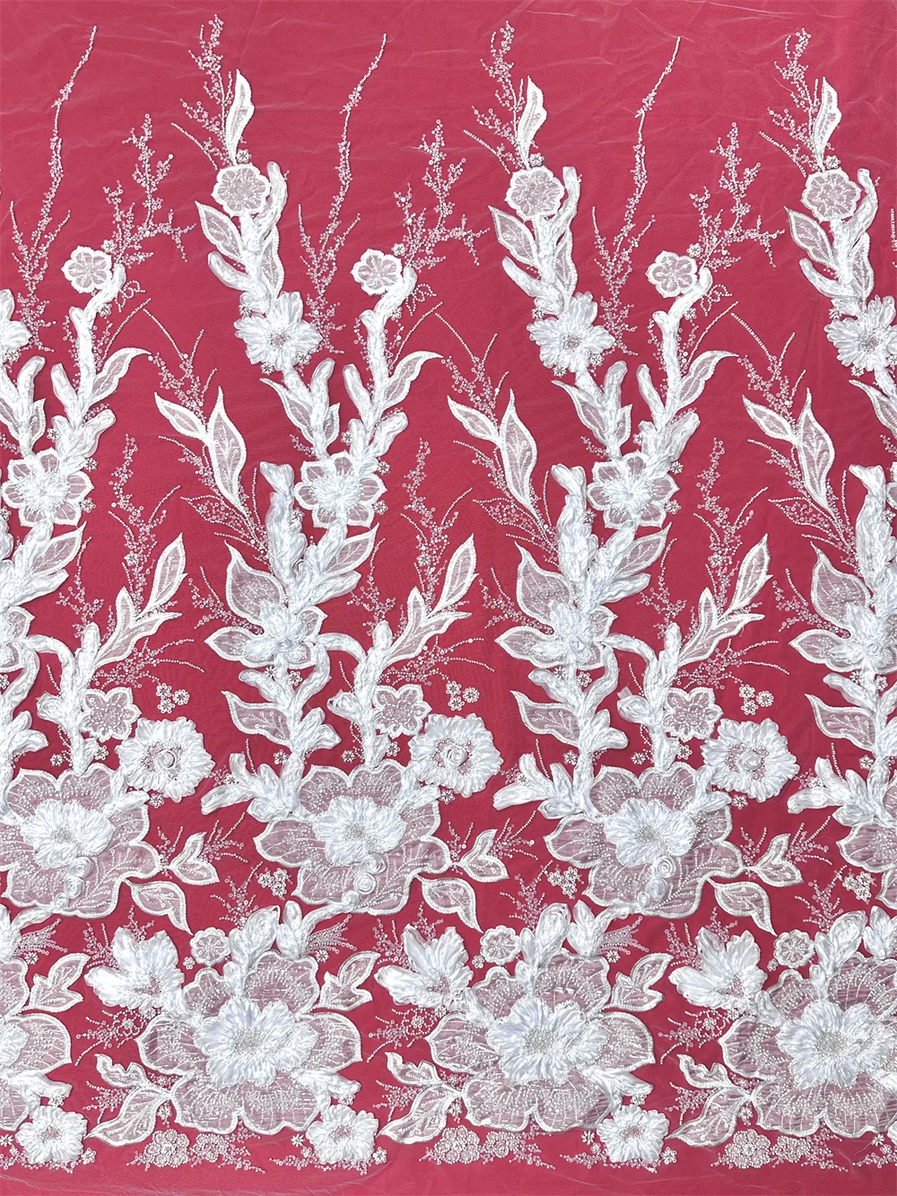 

Высококачественная французская 3D-ткань с цветочным кружевом и вышивкой перьями, тюль, африканские ткани, 5 ярдов для пошива свадебных и праздничных платьев, 2026 год