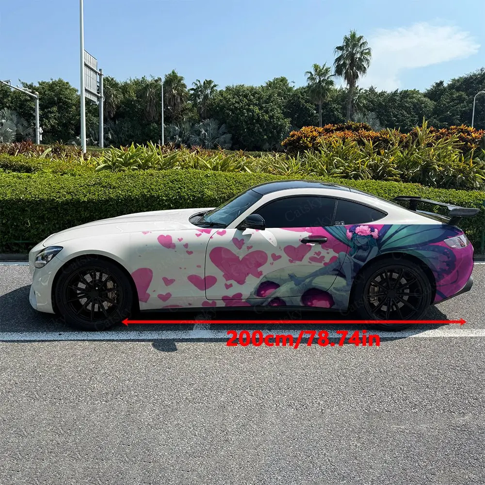 2Pcs Flower & Skeleton Butterfly, Durable, Fade-resistant, Enhance Vehicle Aesthetics With Bold Artistic Design Car Vinyl Wraps