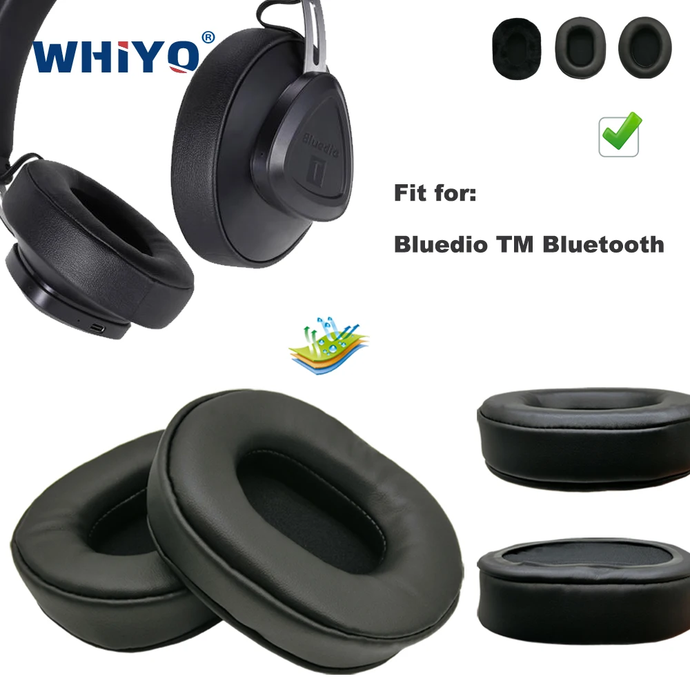 

New Upgrade Replacement Ear Pads for Bluedio TM Bluetooth Headset Parts Leather Cushion Velvet Earmuff Earphone Sleeve