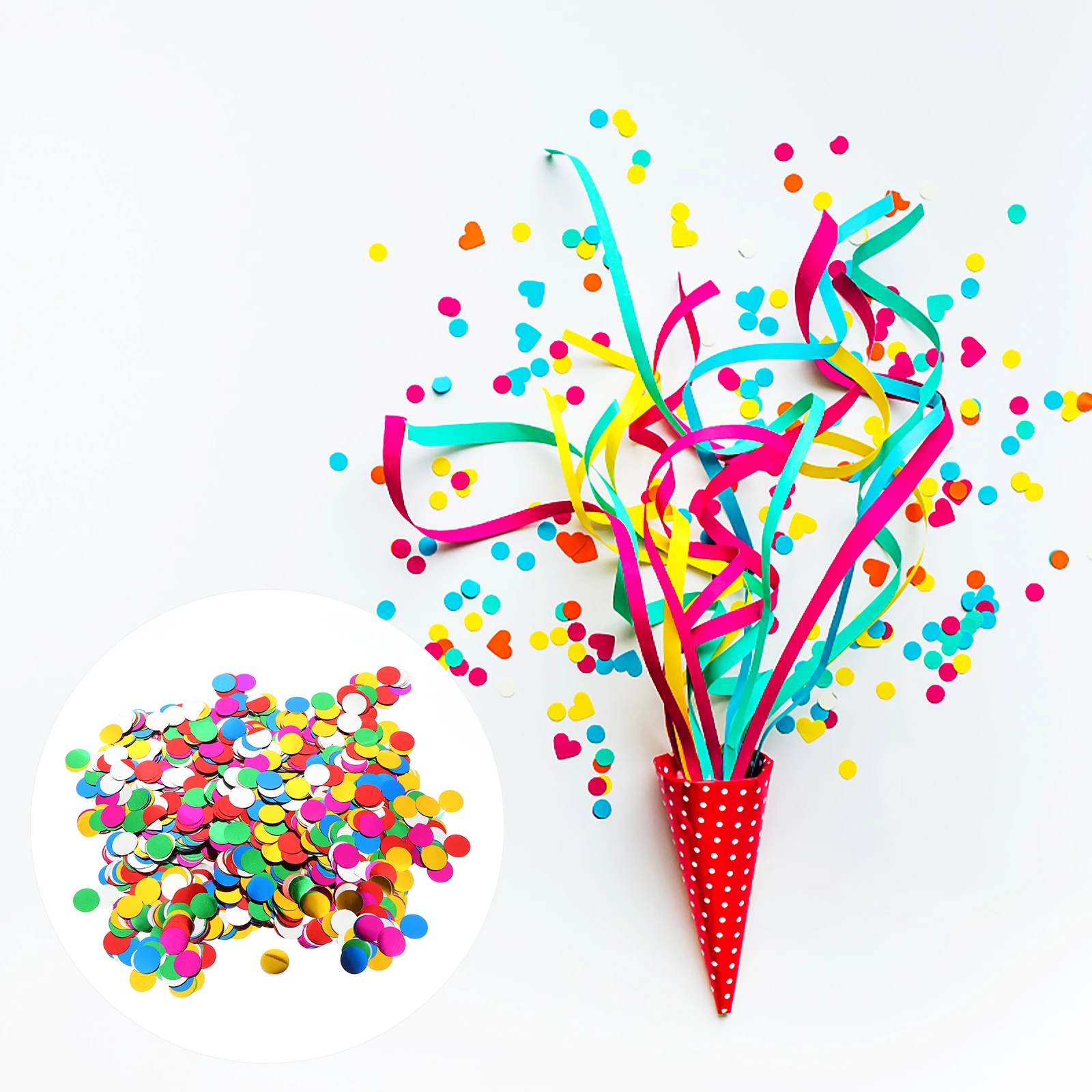 

5000 Pcs Confetti Sequins Appealing Decorations Iridescent Balloons Glitter for Crafts Emulsion Filler Plastic Party Festival