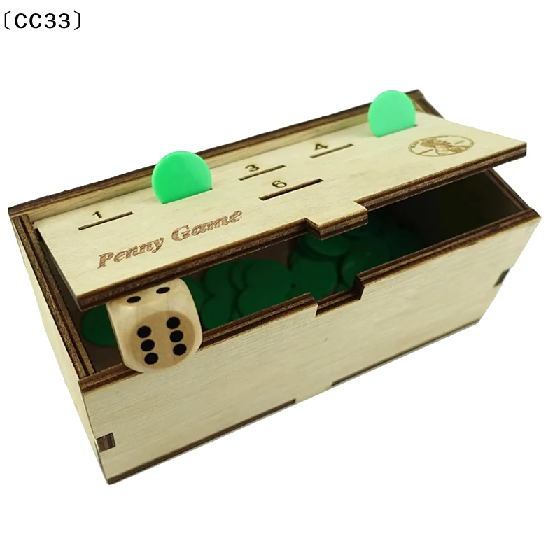 

Настольная игра Penny Game Fun, работает с монетами в виде центов, чтобы избавиться от них и выиграть, деревянная коробка для игры с монетами, для 2-6 игроков, простая [игра] [CC33]