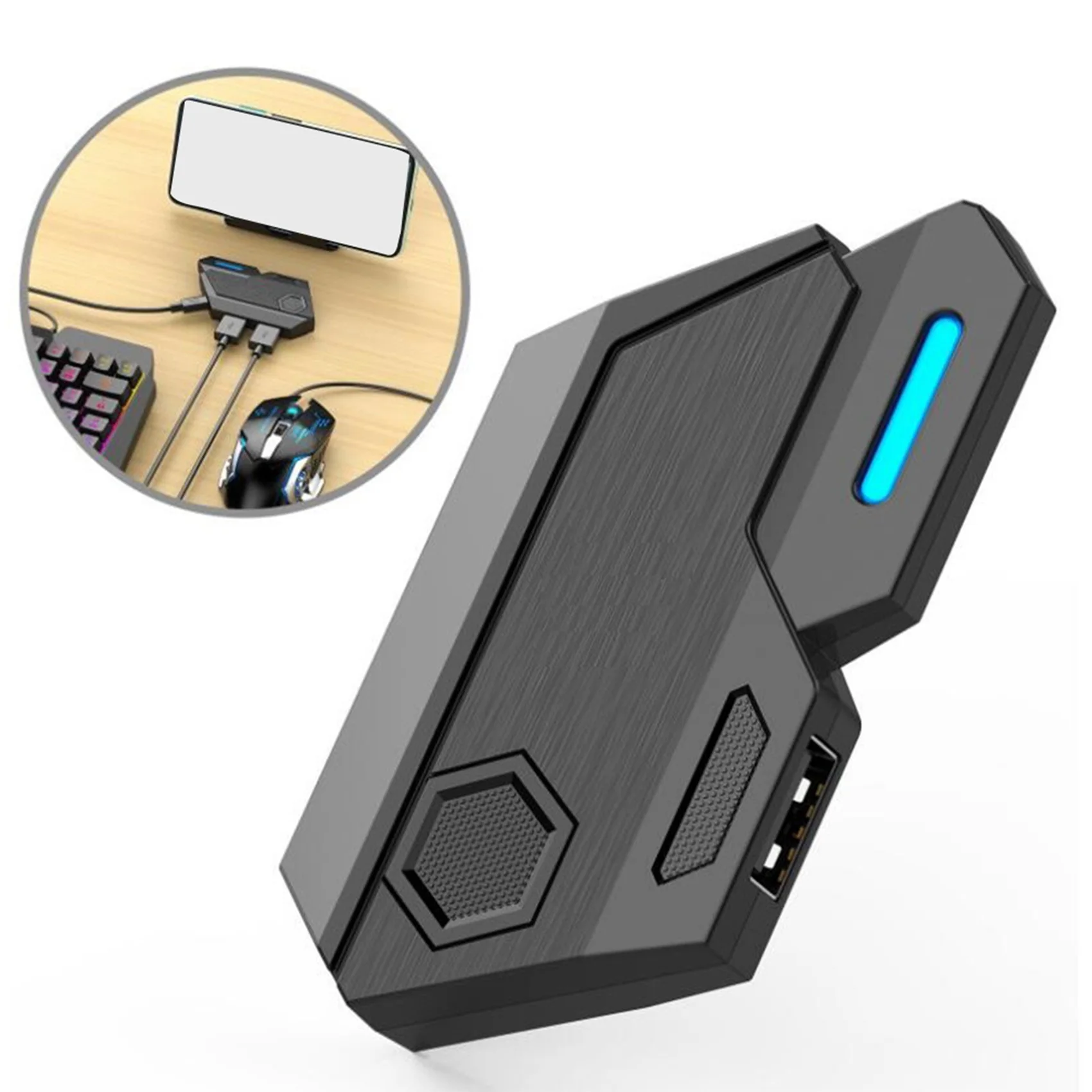Best Gamepad Mobile PUBG Controller Gaming Keyboard Mouse Converter Bluetooth for IOS Android Game Adapter,Mix SE