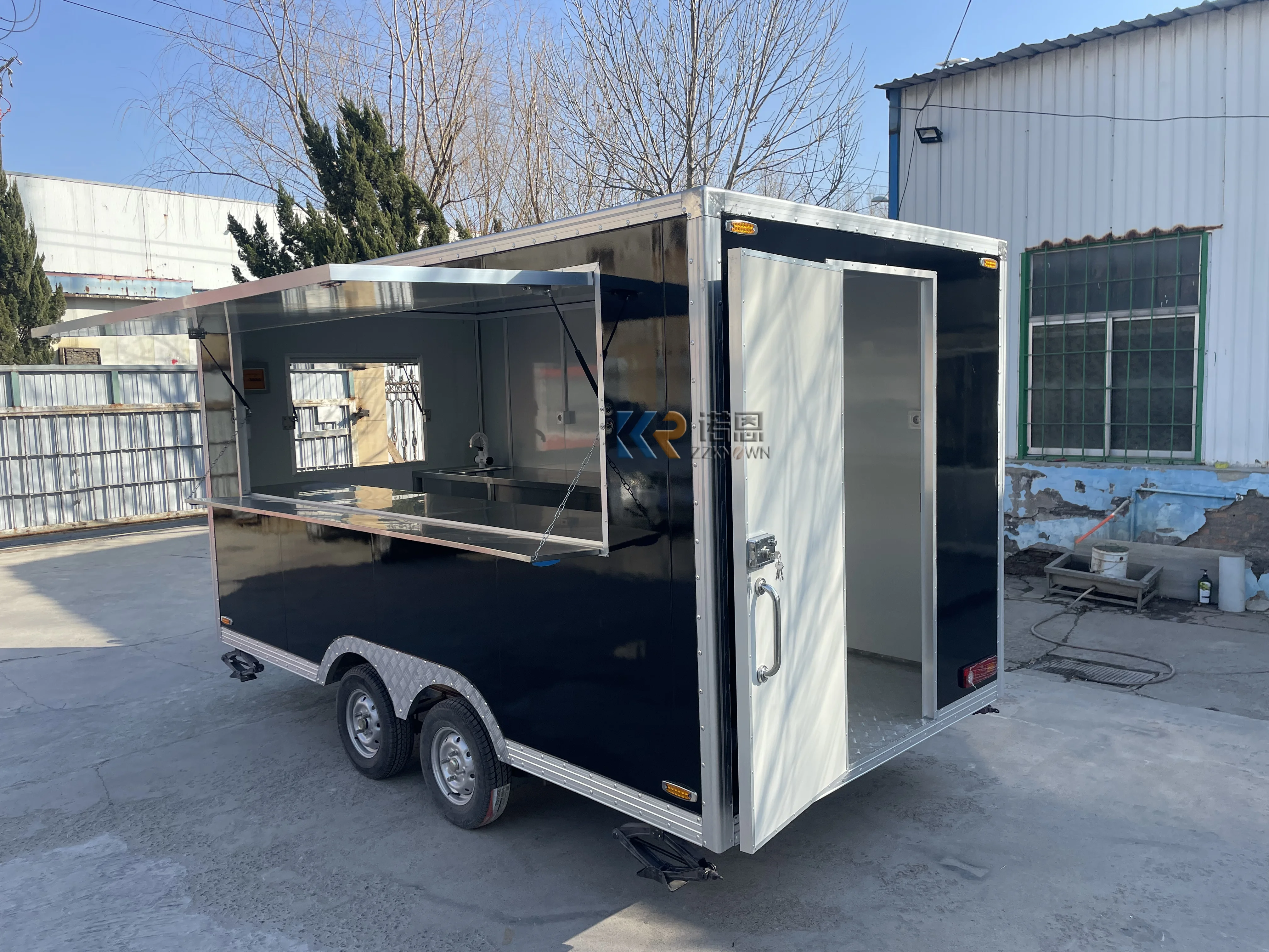 Street Sale Coffee Van Food Vending Cart Pizza Truck Hot Dog Ice Cream Cart Mobile Concession Food Trailer