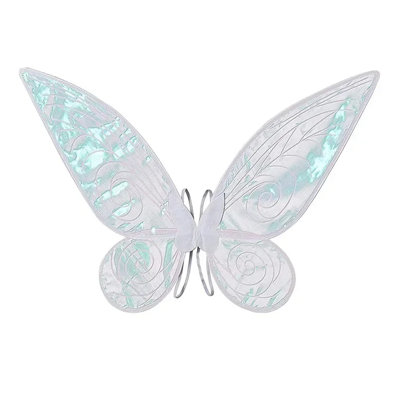 Favor de fiesta, disfraz de Cosplay, accesorios de vestir, alas de hada y mariposa, disfraz para mujeres y niñas, ala de Ángel de princesa brillante para Halloween