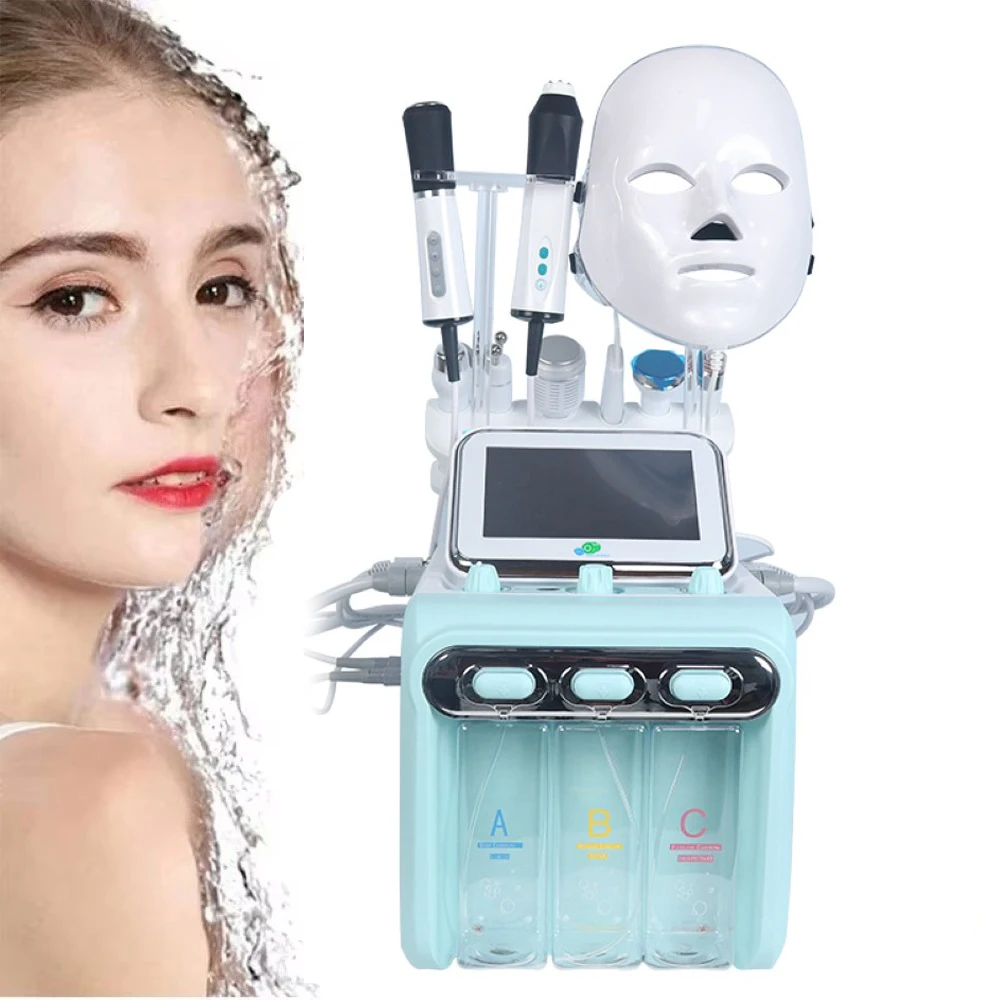 

9 IN1 Hydrogen Oxygen Facial Beauty Machine CO2 Nano-bubble Technology Skin Care Deep Cleansing Skin Tightening Aqua Peeling Spa
