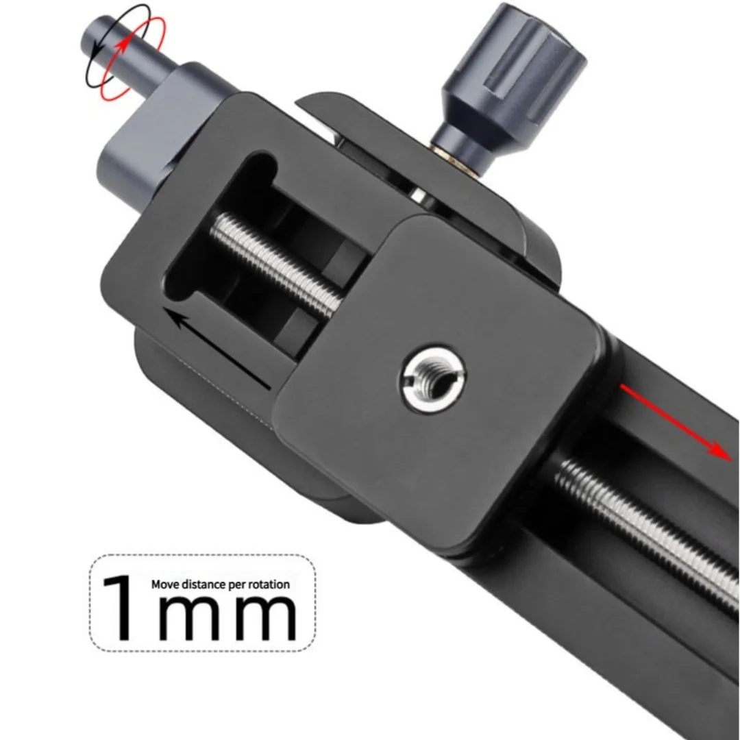 XILETU LCB-20M التصوير ماكرو دليل السكك الحديدية 1 مللي متر تعديل لكاميرات DSLR ترايبود Ballhead Arca RRS رافعة المشبك متوافق