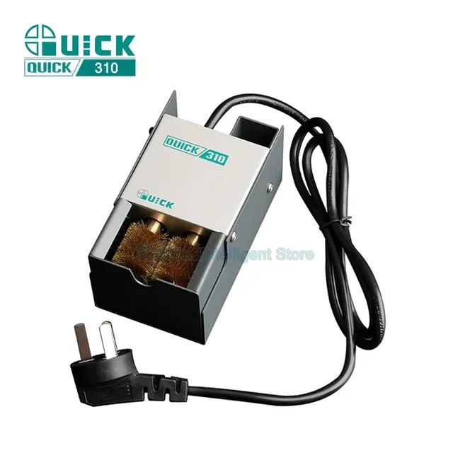Środek do czyszczenia końcówek spawalniczych QUICK 310 elektryczne lutownice maszyna do czyszczenia końcówek automatyczne czyste tlenki ze szczotką miedzianą