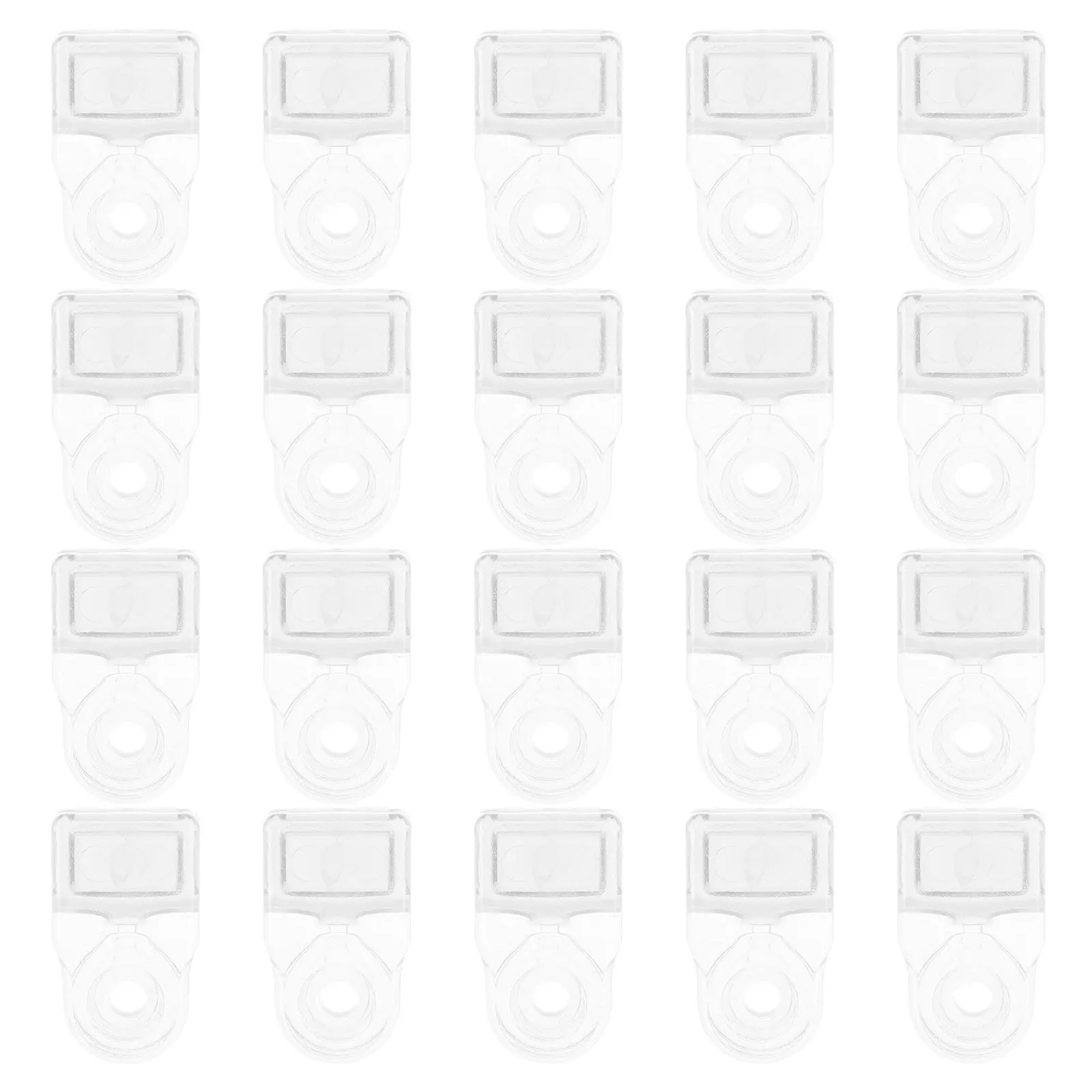 

35Pcs Glass Retainer Clips Closet Mirror Clips Transparent Glass Clamp Holder Cabinet Door Wardrobe Panel Fixing