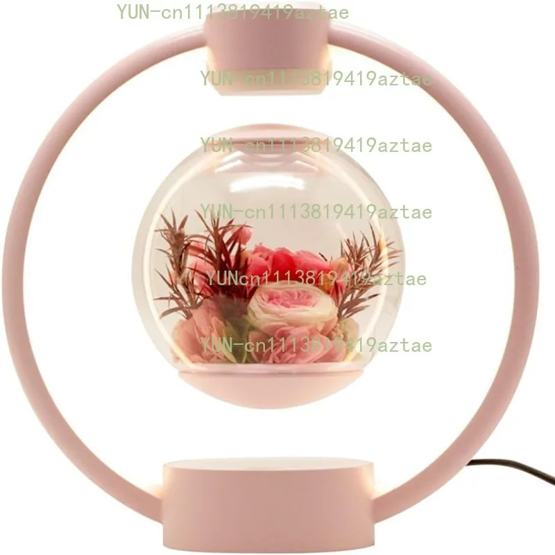 Creative Magnetic Levitation Santa Claus Lamp, Auto‑Floating Rotating LED Desk Light, Christmas Ornament & Gift for Kids