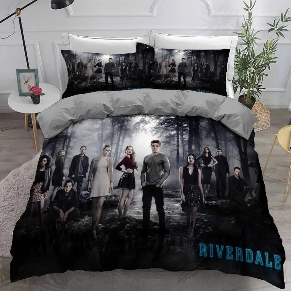 

New Movie Riverdale Bedding Set Teens Boys Duvet Cover Set With Pillow Cover Comforter Set Single Queen King Full Size Bed Linen