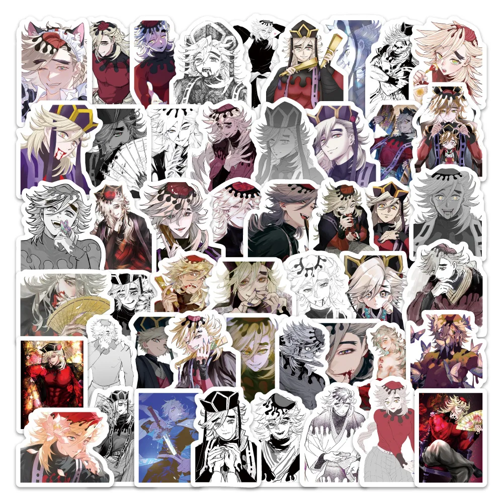 100 Demon Slayer Anime Stickers, Waterproof Anime Stickers, Twelve Demon Moon Villain Decorative Stickers, Kamado, Akaza, Demon Dance Demon Mujo Character Stickers, Suitable for Planners, Laptops, Water Bottles, Diaries, Phone Cases, an Exclusive Gift for Demon Slayer Fans