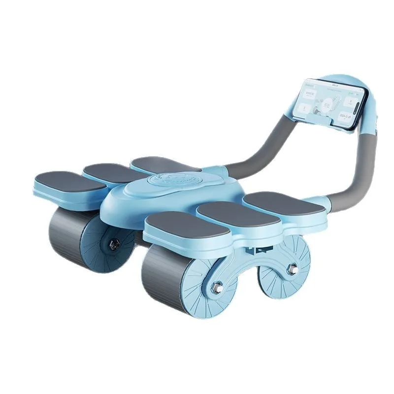 Abdominal Wheel Six Elbows Four Wheels Automatic Rebound Household Thin Belly Curl Abdominal Muscle Artifact Transport