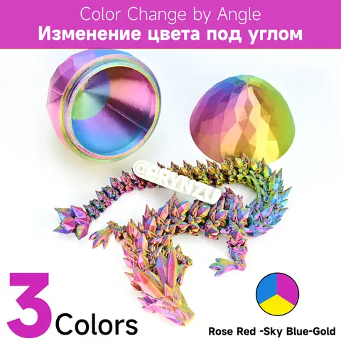 PRYNZU Tri-Color PLA Silk Filament 1.75 3-Colors Rainbow Coextrusion 1Kg Spool High-Speed Printing Support 3D Printing Filament
