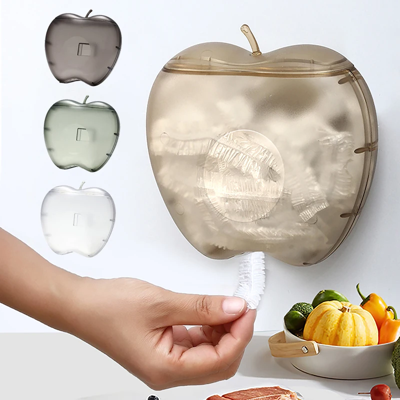 

Fresh Keeping Bag Storage Box Transparent Wall-mounted Dustproof Multifunctional Fruit Shape Disposable Film Bath Cap Container