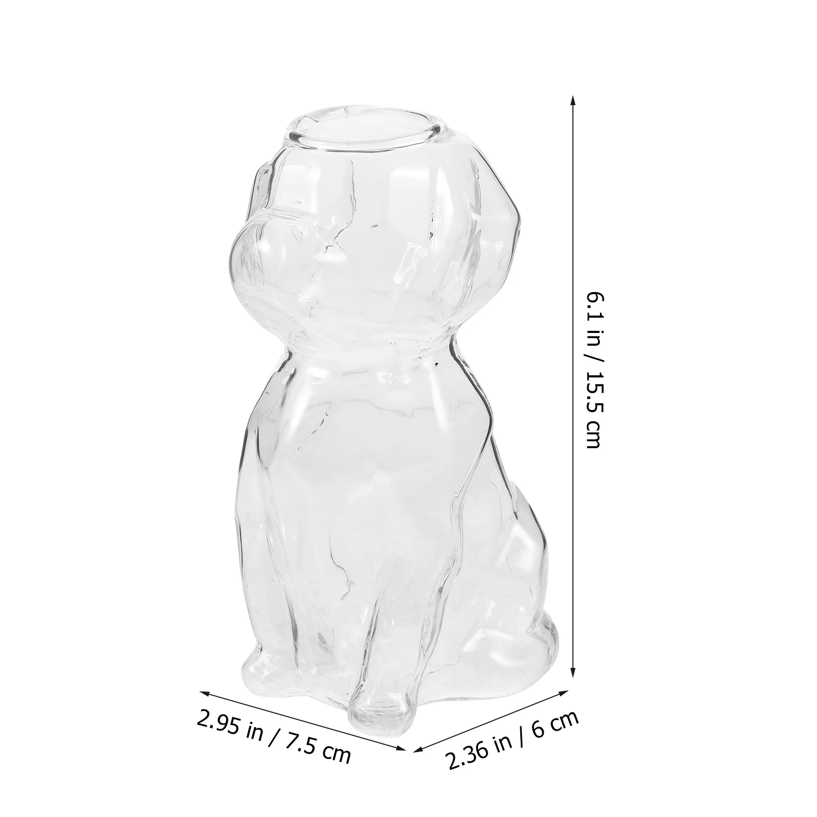 Taza de cerveza de cristal con forma de perro, vaso transparente para beber, taza de whisky de gran capacidad, copa para cóctel, vino, bebida, suministro para Bar de fiesta