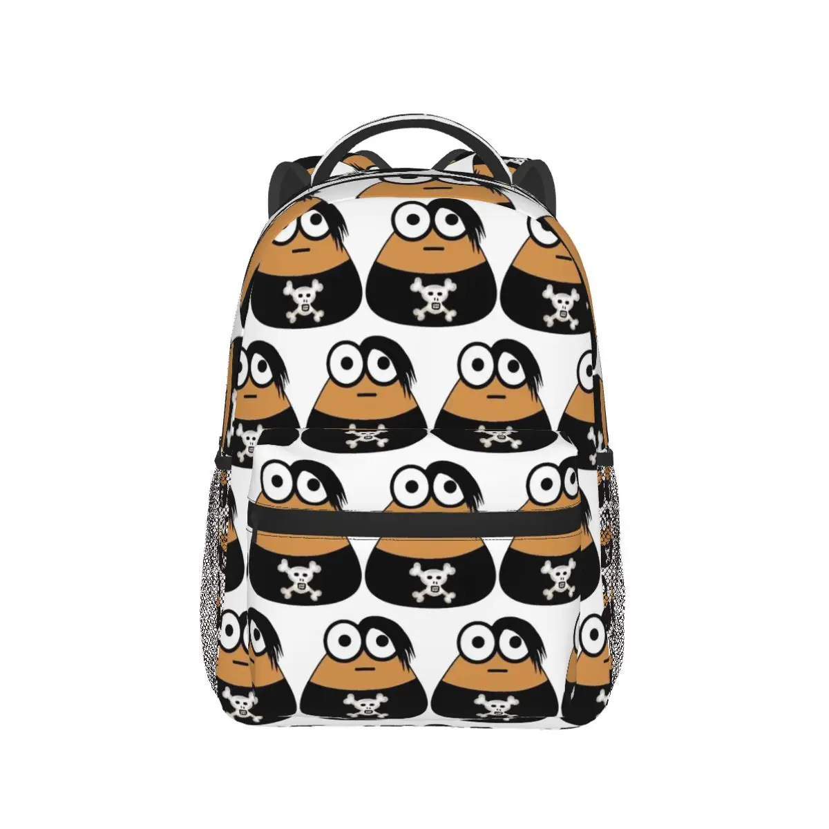Emo Goth Pou Meme Brown Alien Baby Mobile Pet Backpack Hot Sale Daypack BookBag School Bag Shoulder Bags for Men Women