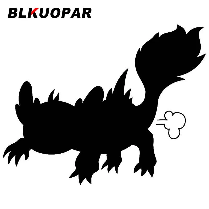 BLKUOPAR für niedliche Monster-Eidechsen-Doodle-Autoaufkleber, kreative Sonnenschutzaufkleber, Vinyl, Persönlichkeit, wasserdicht, Autotürschutz