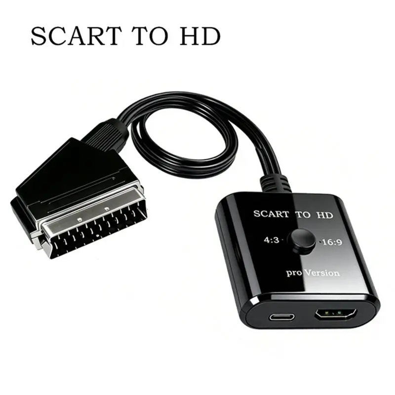 B29C-1080P SCART To HDTV Converter Video Audio Adapter