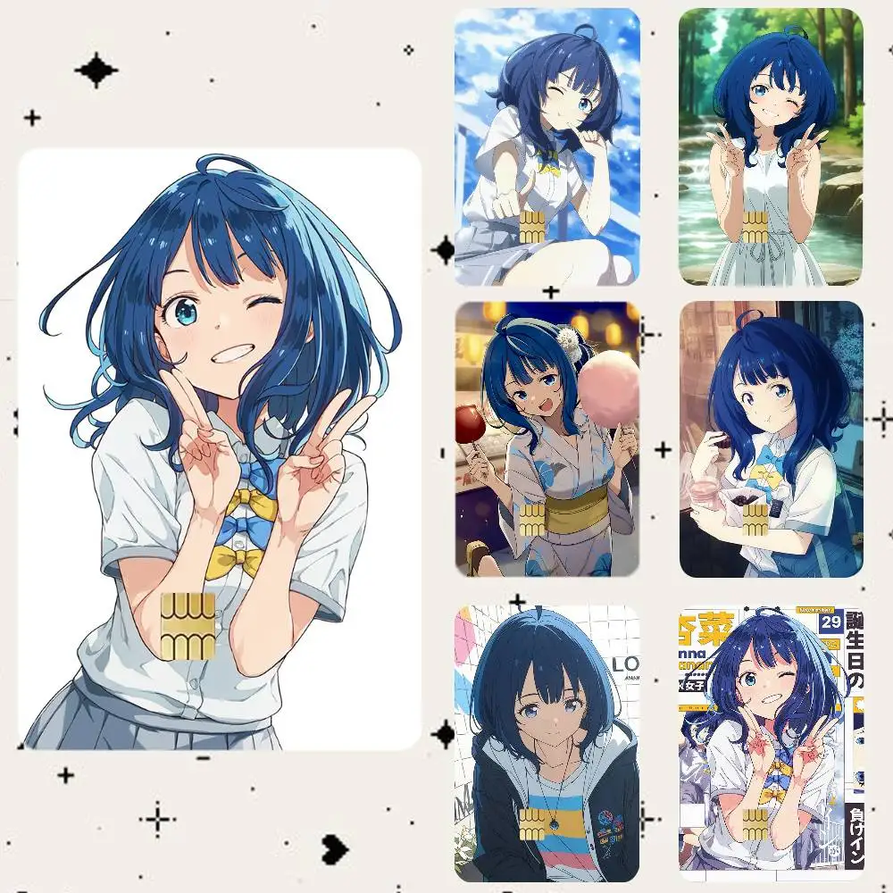Anna Yanami HD Waterproof Card Skins Protective Stickers for Credit Bank Game Cards