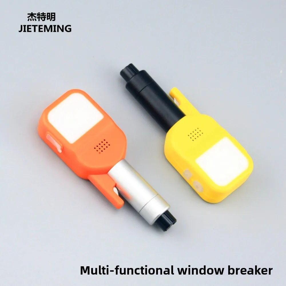 Multi-functional Car-mounted Safety Hammer Window Breaker Sound & Light Alarm Seatbelt Cutter Emergency Escape Self-rescue Tool