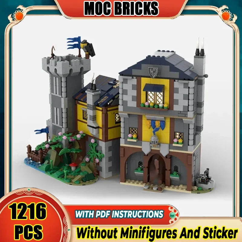 

Medieval Castle Model Moc Building Bricks Military Guard Hotel Technology Modular Blocks Gifts Christmas Toys DIY Sets Assembly