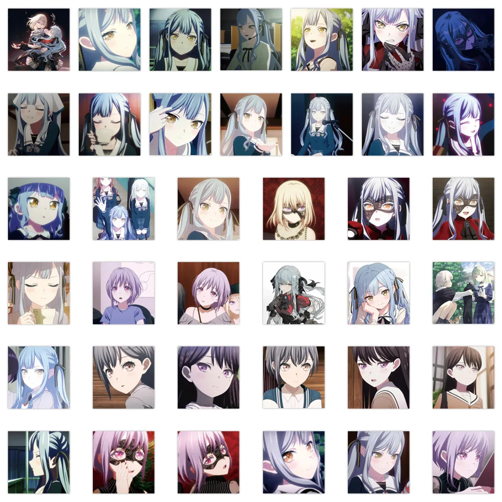 10/80PCS Ave Mujica Stickers Funny Cartoon Sticker Music Style Animation Toy Luggage Laptop Guitar Car Bike Skateboard Decals - Image 5