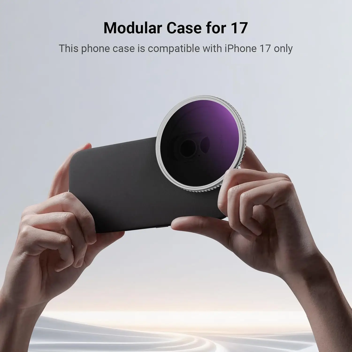 NEEWER Modulare Schutzhülle aus TPU/PC mit 67mm Filterring, 17mm Objektivrückplatte, für Moment MagSafe iPhone 17 – Detail 1