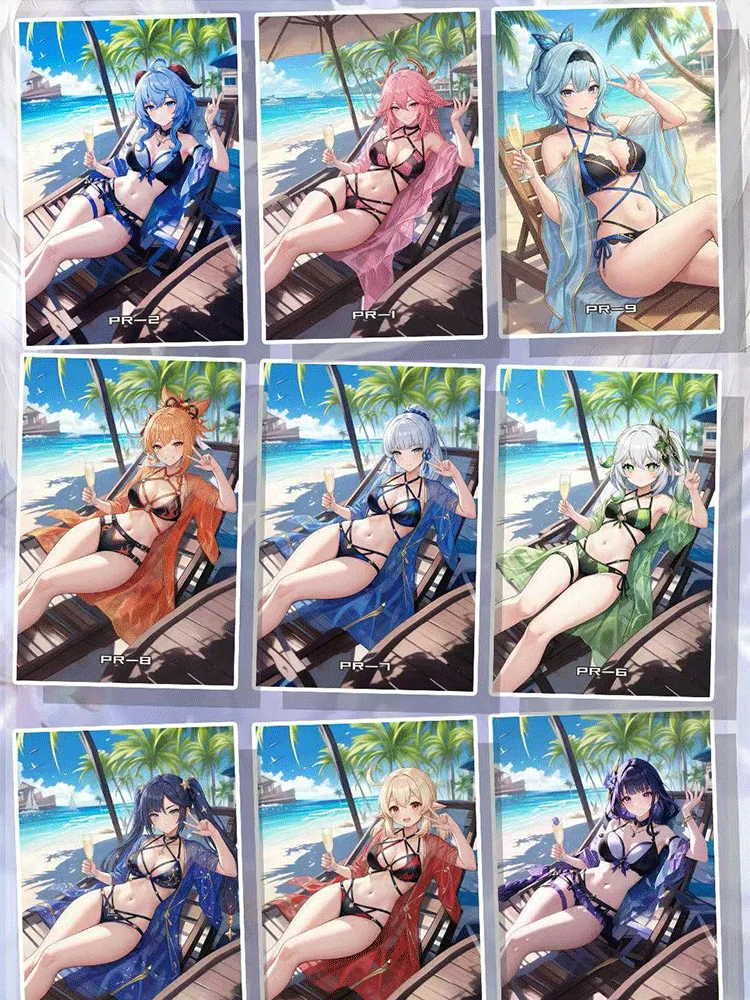 2026 New Genshin Impact A6 Size Shikishi Art Cards Whole Box Wholesale Doujin Anime Collection Cards