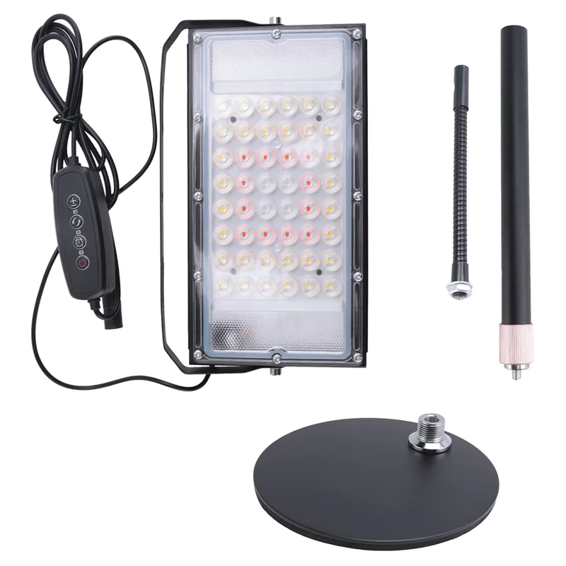 

A07F-Table Top Grow Light 200W, Desk Grow Lights For Indoor Plants, UV-IR Full Spectrum Plant Growing Lamp Height Adjustable