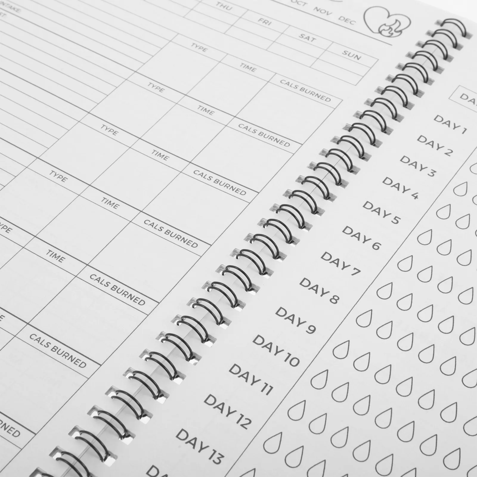Fitness Workout Journal 11.7x8.5 Gym Planner Log Book Tracker Calorie Macro Counter Progress Fitness Tracker Workout Log Book