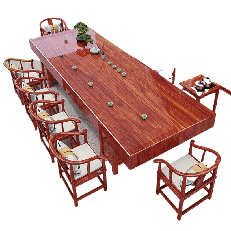 

Tea table solid wood tea table chair