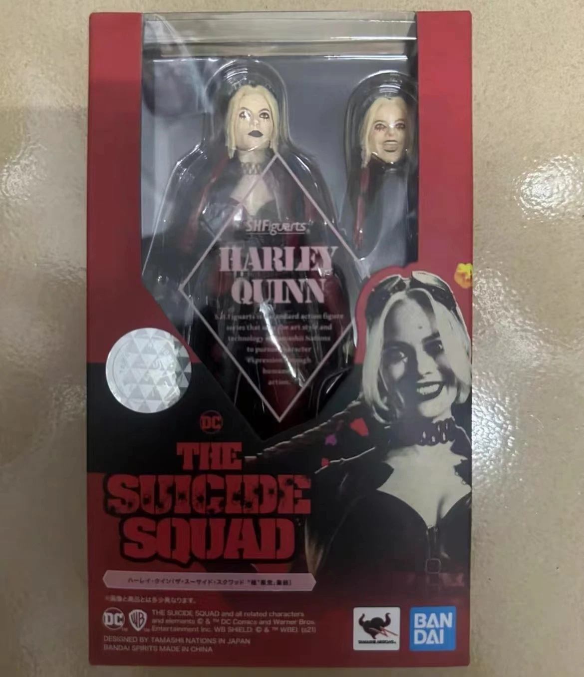 In Stock 100% Original Bandai Sh Figuarts Shf DC The Suicide Squad Harley Quinn Action Figures Model Toys Collection Figura