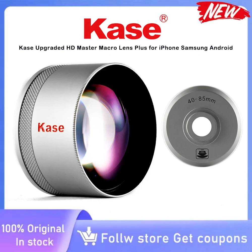 Universal Phone Macro Lens Kase HD Master 40-85mm Long Focus For iPhone 12-17 Samsung Pixel All Android Smartphones