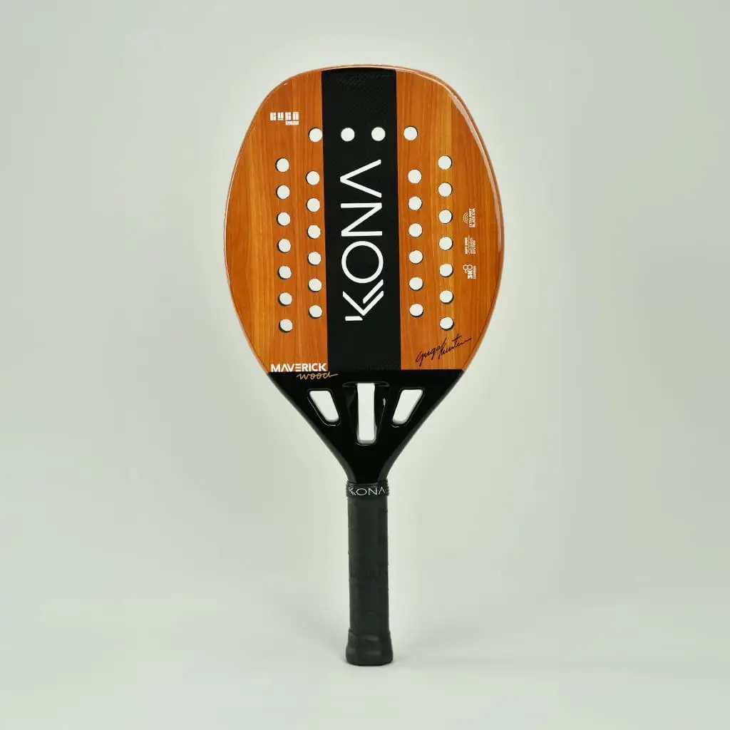 Beach Tennis Racket - Maverick Wood 24-3K Carbon, Extra Soft EVA, 22mm - Guga Kuerten Signature