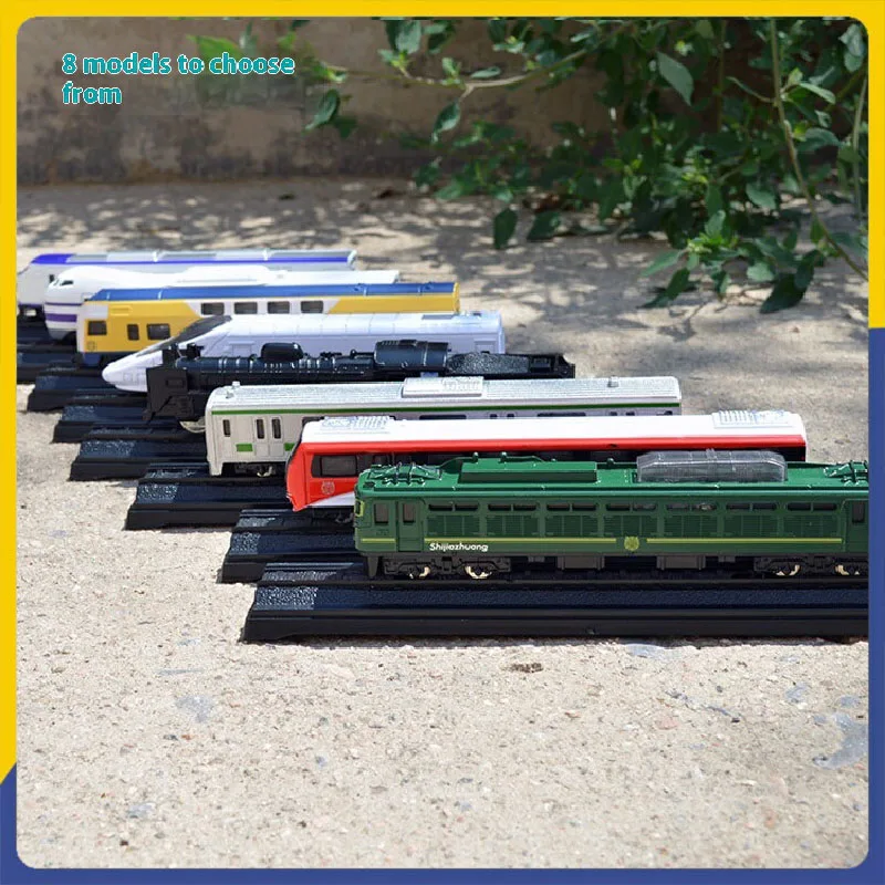 

Сплав Ретро Зеленый Кожа Маленький Поезд Паровоз Модель Гармония Высокоскоростной Поезд Моделирование Металлическая Игрушка Для Детей