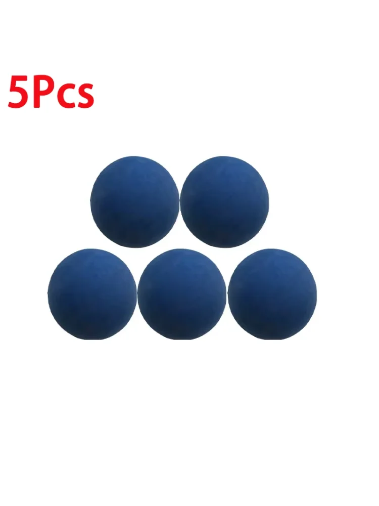 5Pcs Racquet Ball 5.5cm Squash Low Speed Rubber Hollow Balls Training Competition Ball 5mm High Elasticity Bouncing Balls