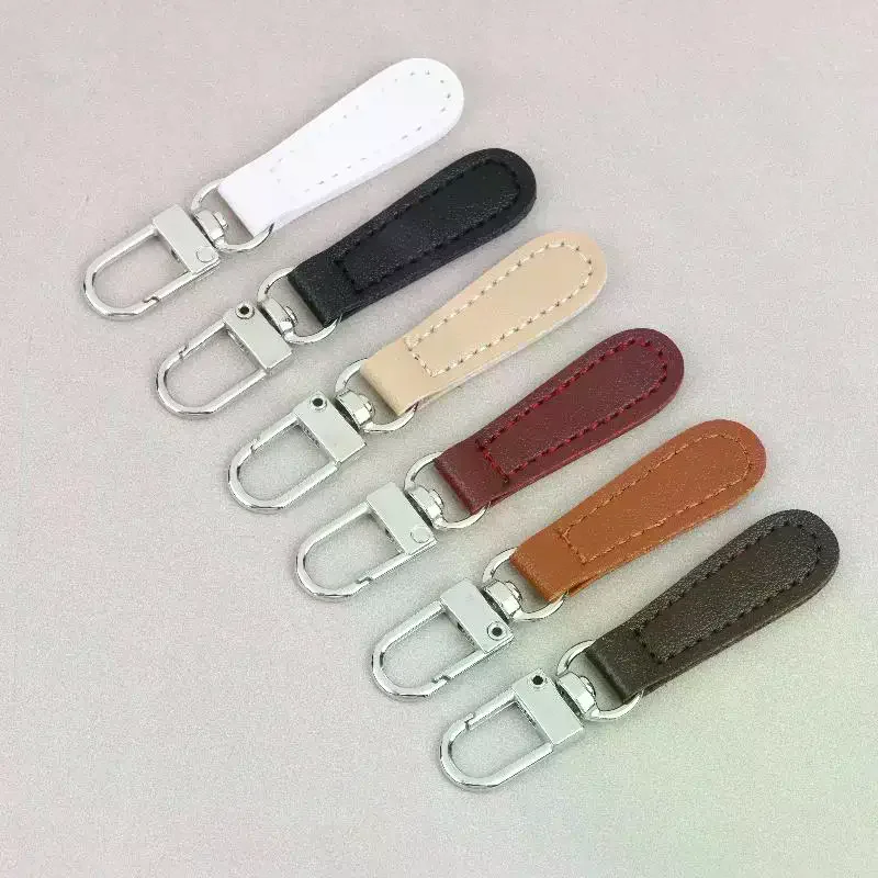 /HTF/PU Leather Zipper Pull Replacement, Pull Zipper Tabs Fasteners For Bags Luggage Purses Backpacks 4pcs