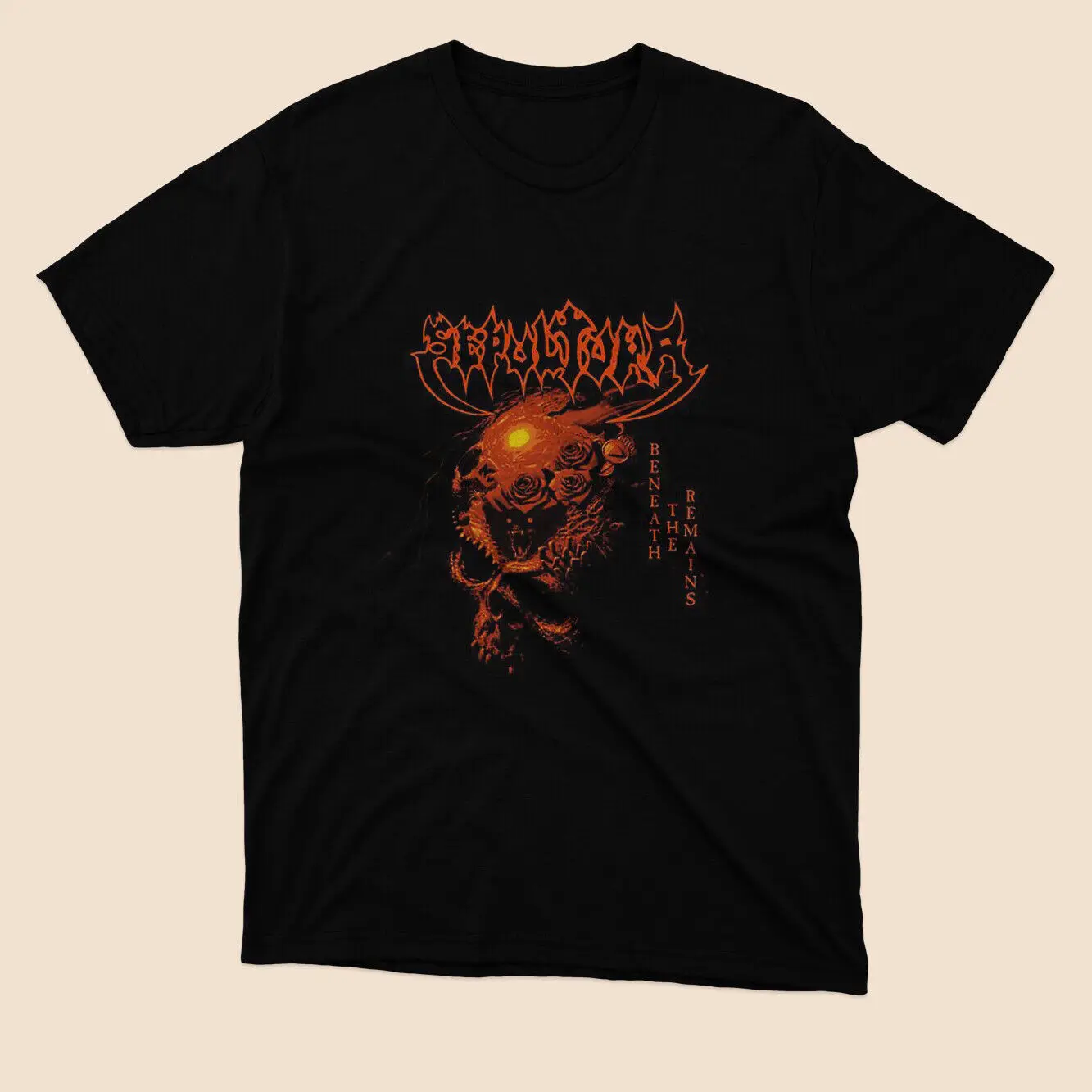 

Limited Beneath The Remains Essential American Logo T-shirt Black Size S to 5XL