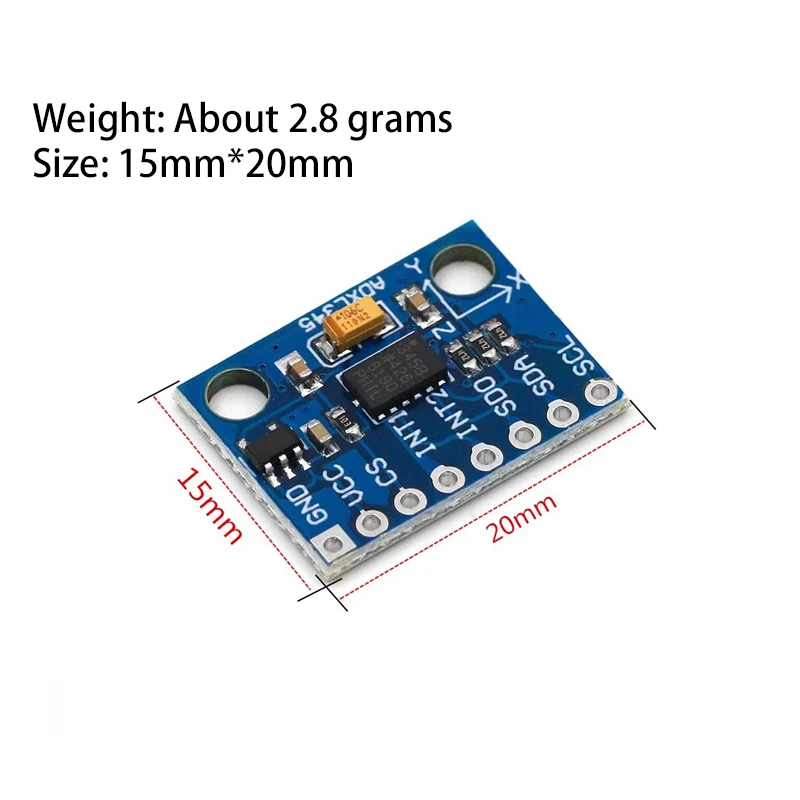 GY-291 ADXL345 digital three-axis acceleration of gravity tilt module IIC/SPI transmission In stock