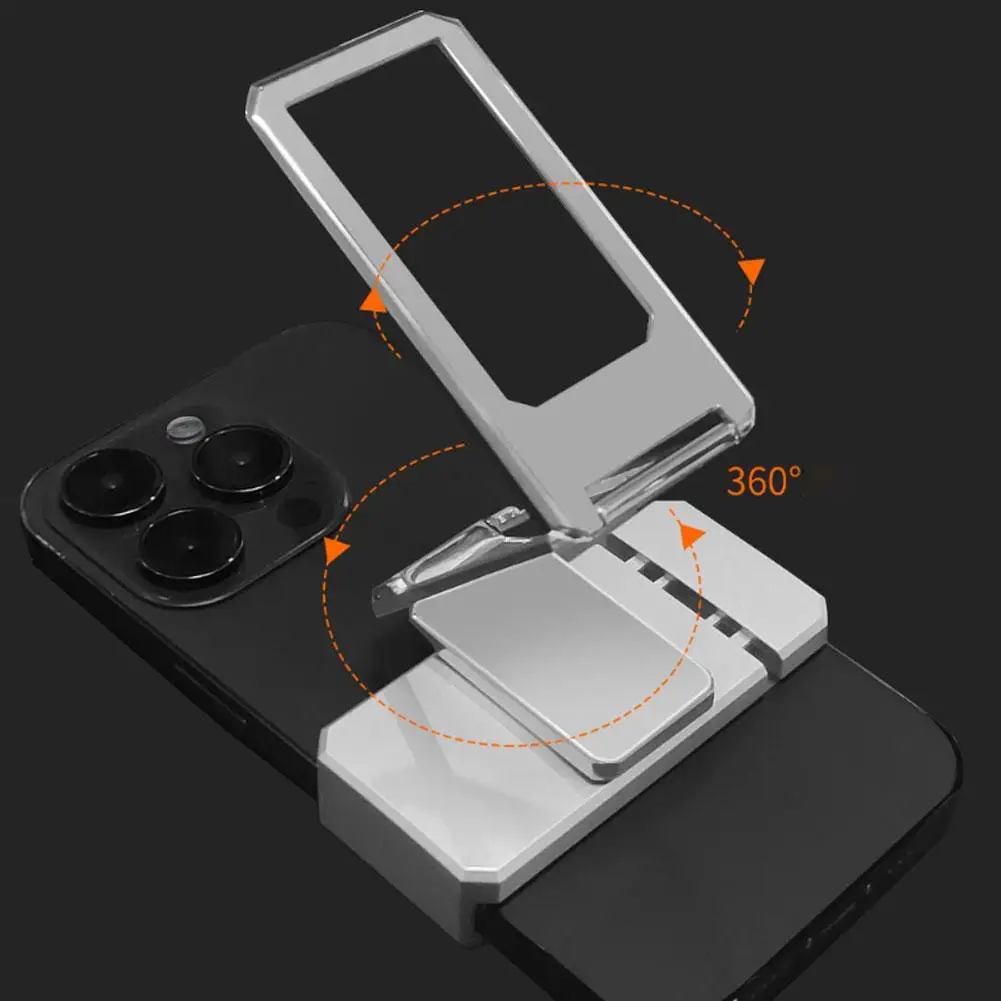 Foldable Desktop Back Clip Type Phone Holder Stand Metal Telescopic 360 Rotatable Bracket Mount Universal For Xiaomi 