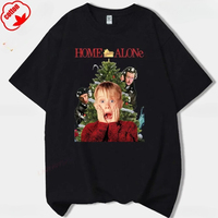 New Home Alone Kevin Funny Christmas Printed T-shirt Classic Vintage Movie Woman Man Year Xmas Gift T Shirts Cotton Tops Tee