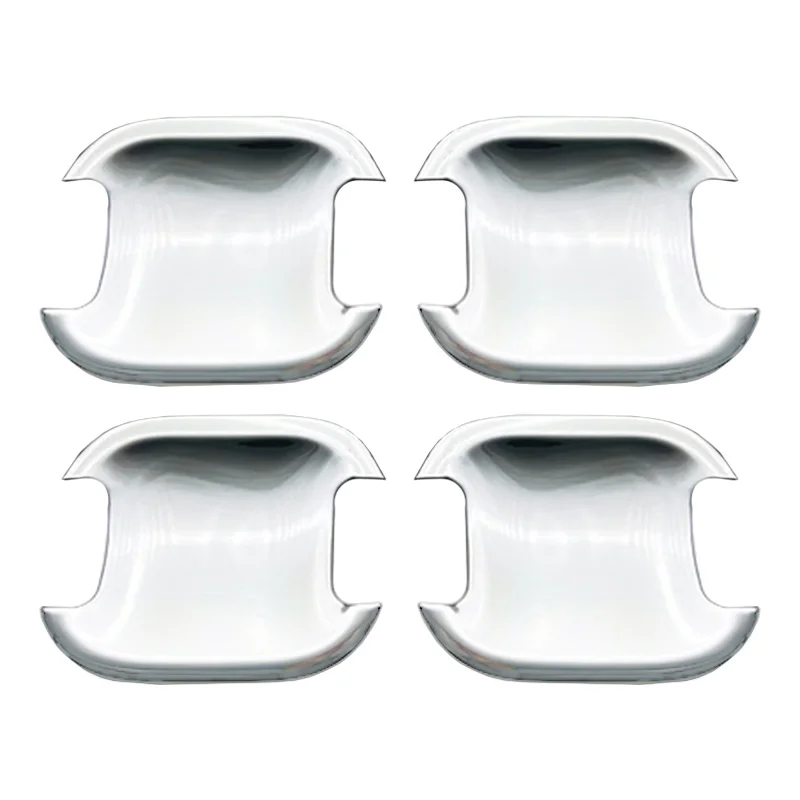 

Комплект из 4 накладок на ручки дверей автомобиля, декоративные накладки на внешние ручки, подходят для Ford Bronco Sport 2021 2022 2023, серебристый ABS