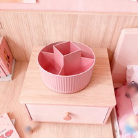 360° Rotating Desktop Cosmetic Storage Box Organizer Large Capacity For Bathroom Portable Lipstick Makeup Brush Pen Holder