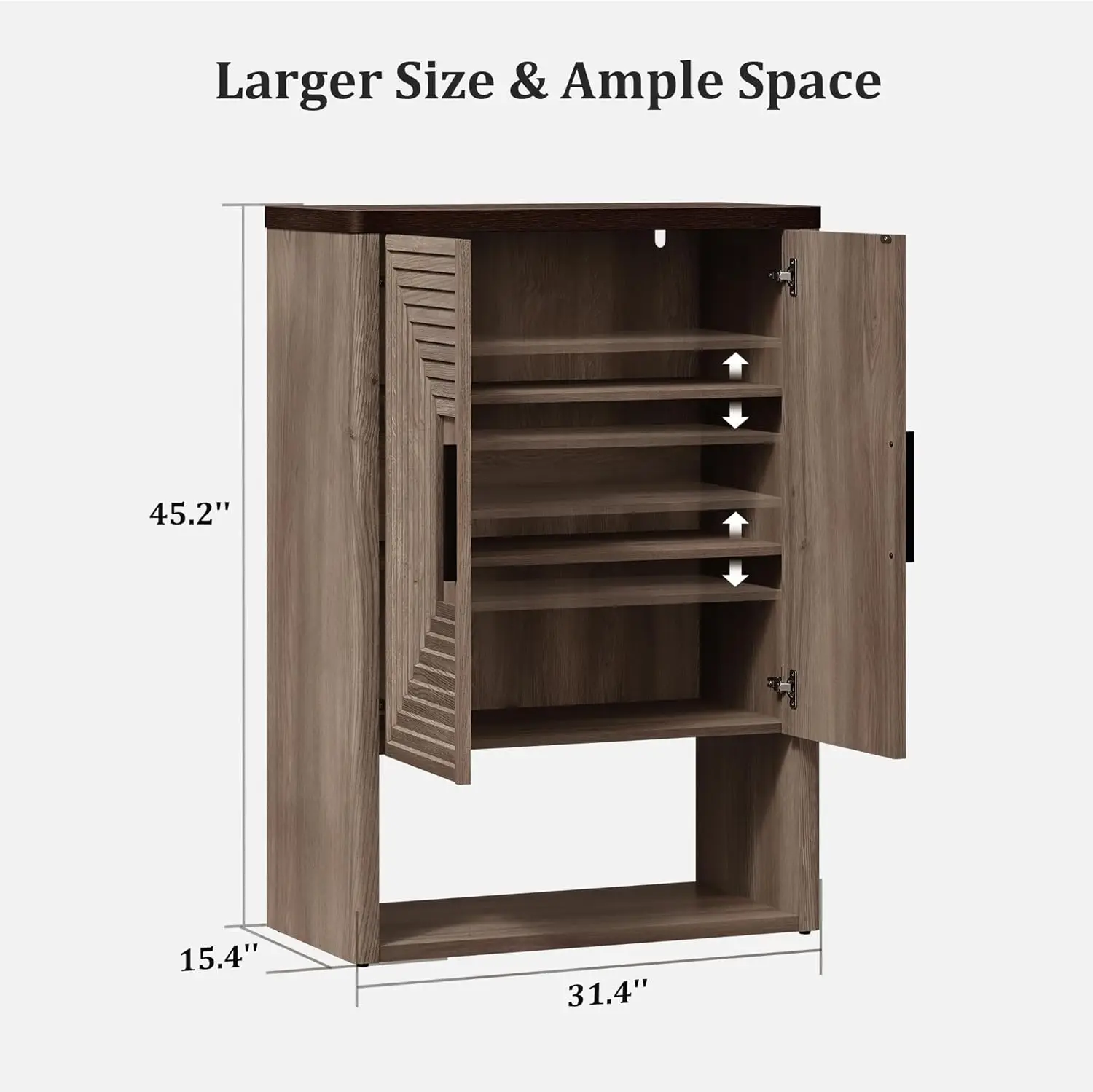 Tall Storage Cabinet Set 2, 45.3