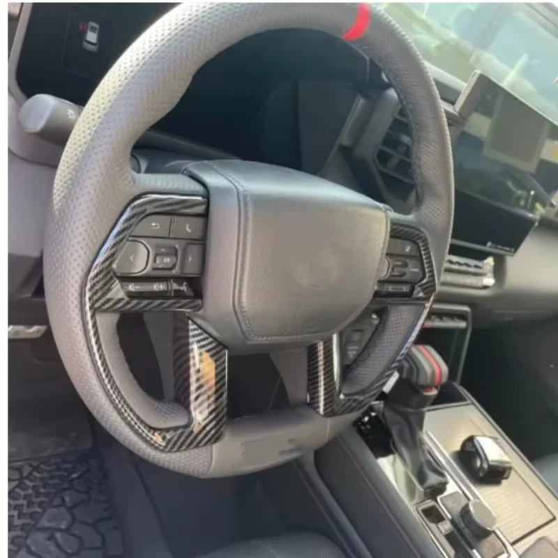 For Toyota Tundra Sequoia 2022 2023 2024 Steering Wheel Buttons Cover Sequins Upgrade Interior Decoration Accessories Panel