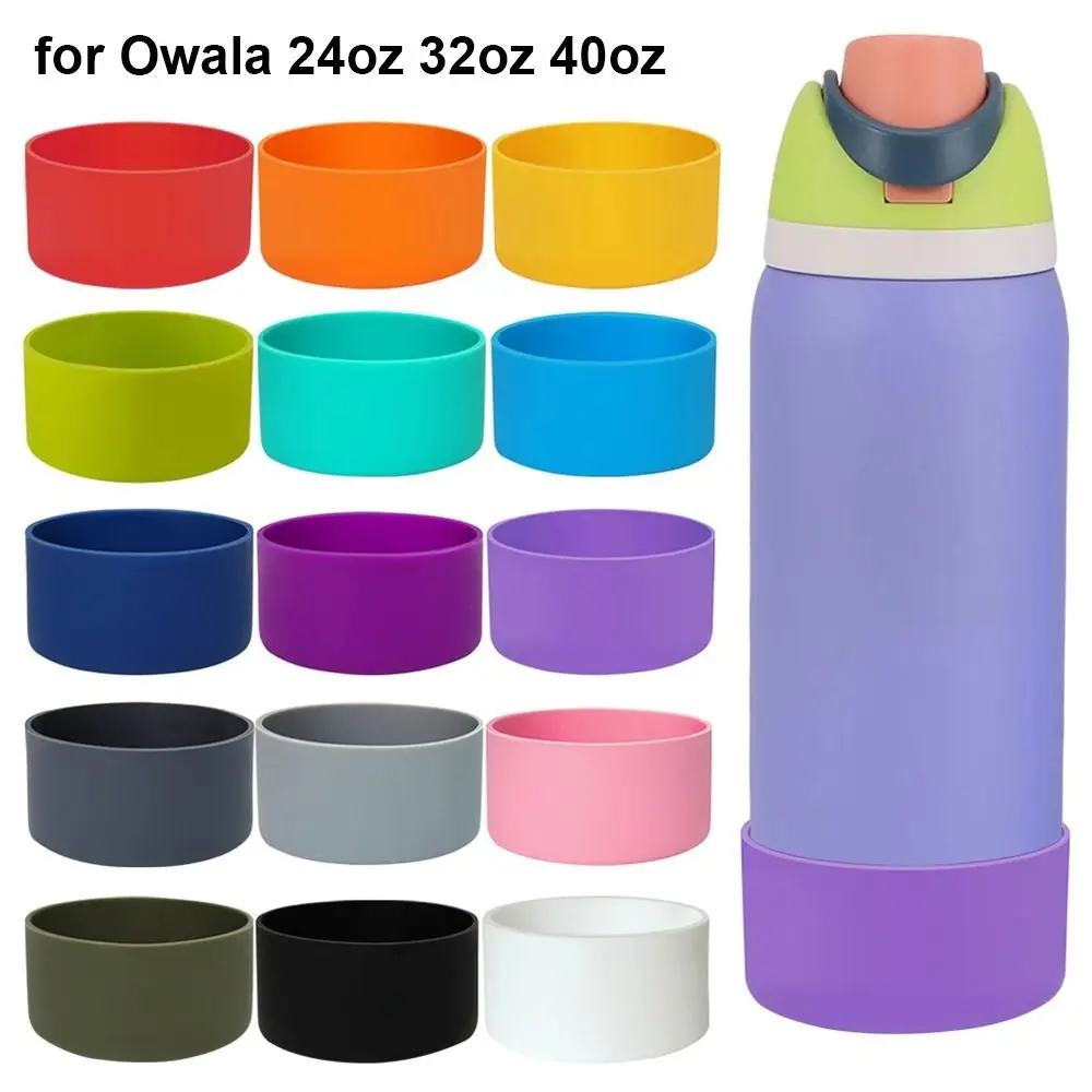 1Pcs Durable Anti-Slip Silicone Boot Colorful Protective Bottle Bottom Base Soft Cup Sleeve for 24oz 32oz 40oz