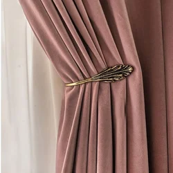 Nordic Simple Thickened Morandi Velvet Curtain Blackout Heat Insulation Bedroom Curtains Light Luxury Soundproof Study Drapes